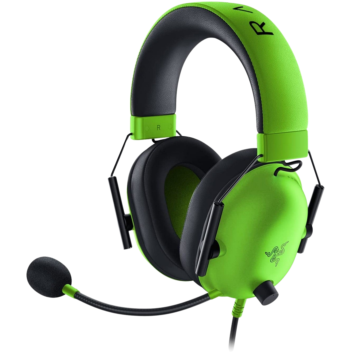 Auriculares gaming - Razer BlackShark V2 X, De diadema, Con cable, Jack 3.5 mm, Sonido 7.1, Micrófono, Verde