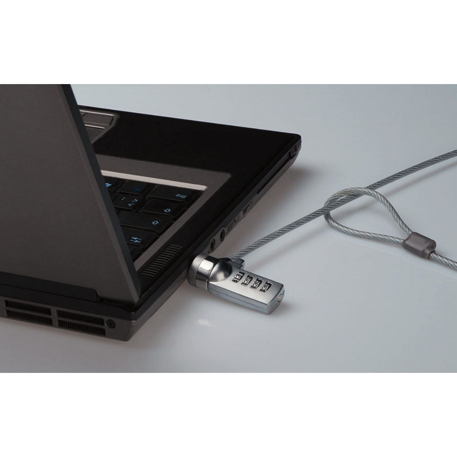 Candado - Nilox MGDA40500, Candado de seguridad, Tipo Kensington, Cierre con combinación, 1.5 m, Gris