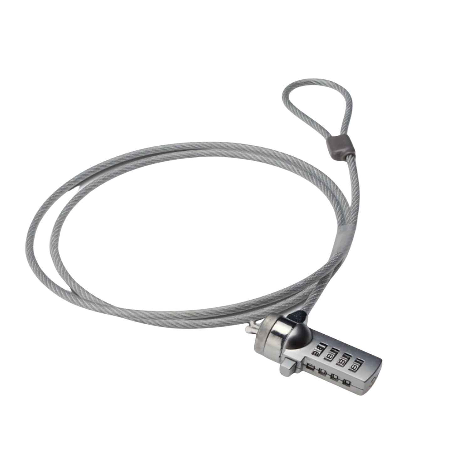Candado - Nilox MGDA40500, Candado de seguridad, Tipo Kensington, Cierre con combinación, 1.5 m, Gris