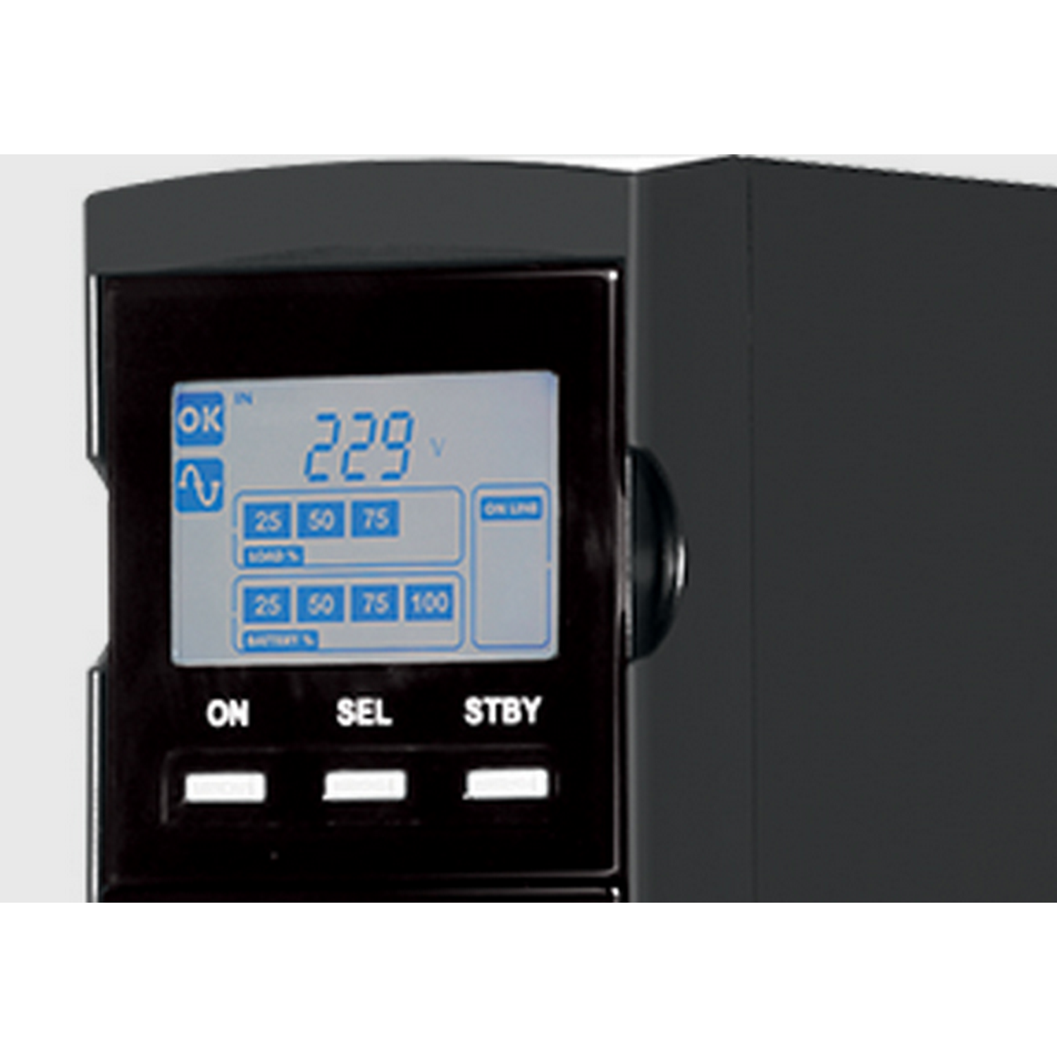 SAI - Riello Vision Dual, 2200 VA, 1980 W, 230 V, 9 Enchufes, Negro