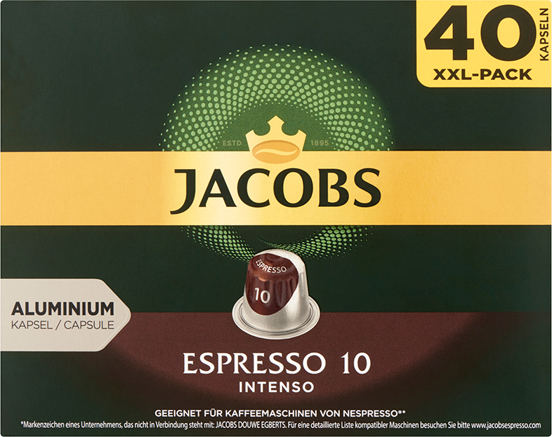 JACOBS NCC Espresso 10 Intenso kapszula, 40db