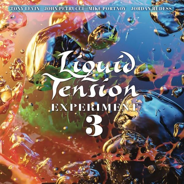 Album borító vízfröccsenésekkel és a 'Liquid Tension Experiment 3' szöveggel.