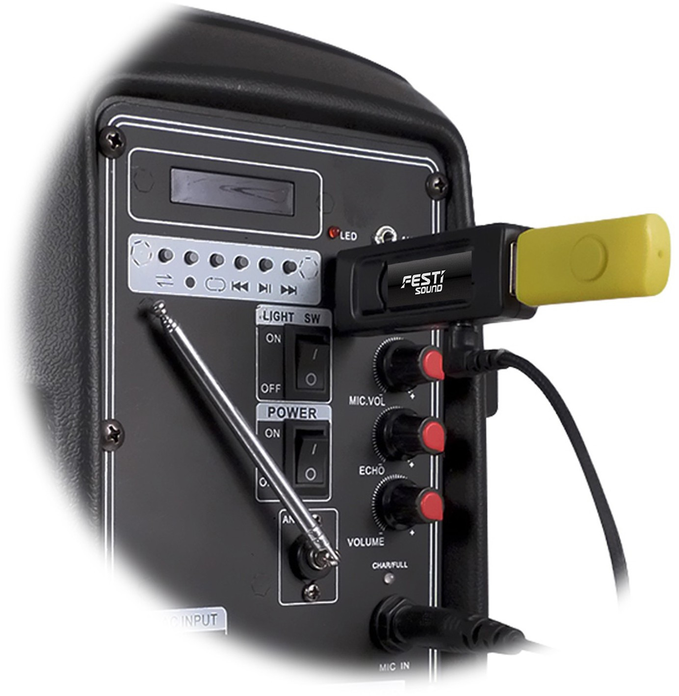 FESTI Draadloze microfoon FestiSound (WMK3VHF)
