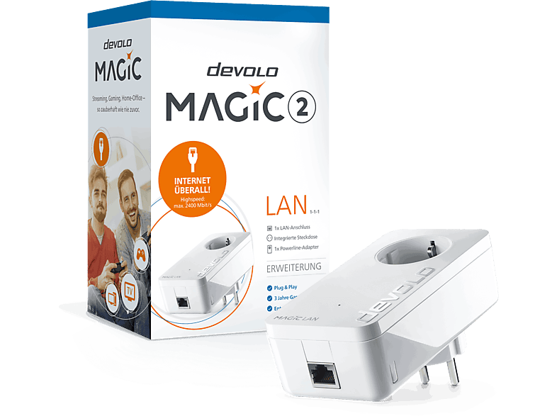 DEVOLO 8252 Magic 2 LAN Erweiterungsadapter; Powerline