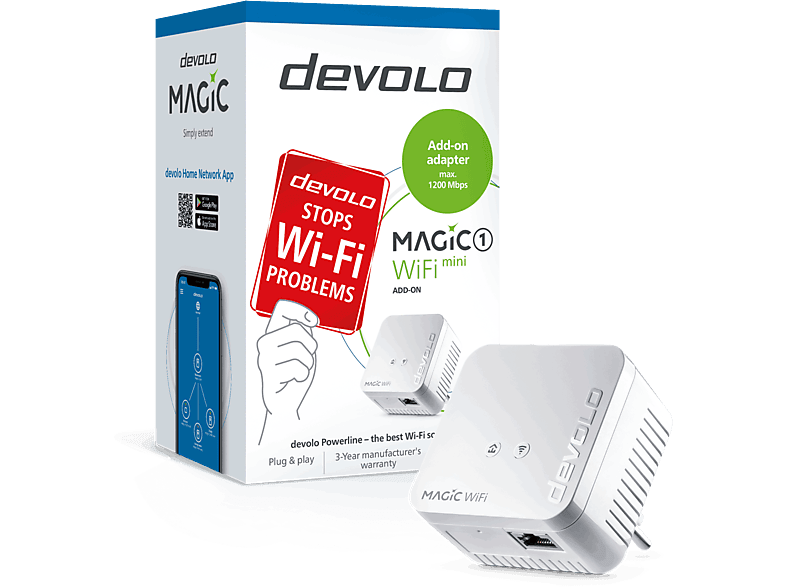 DEVOLO Powerline Magic 1 WiFi Starter Kit (8363) – MediaMarkt