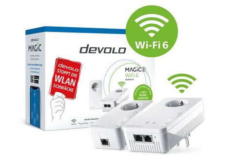 Devolo Magic 2 WiFi 6 Multiroom Kit Powerline WLAN Multiroom Starter Kit  8824 EU Powerline, WLAN 2400 MBit/s kaufen