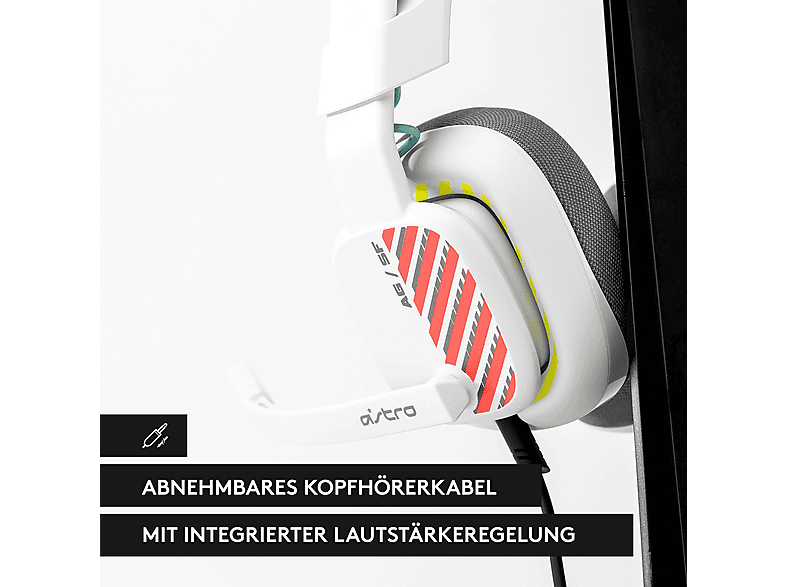 Astro Gaming A10, Kabelgebundenes Gaming Headset, stummschaltbares Bügelmikrofon (Xbox Series X S/, Xbox One, PC), Weiß — Foto 3 von 5