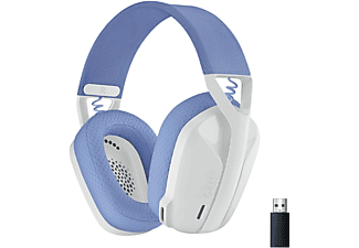 LOGITECH Gaming Headset G435 Lightspeed, Bluetooth, USB-C/A, Over-Ear, Weiß