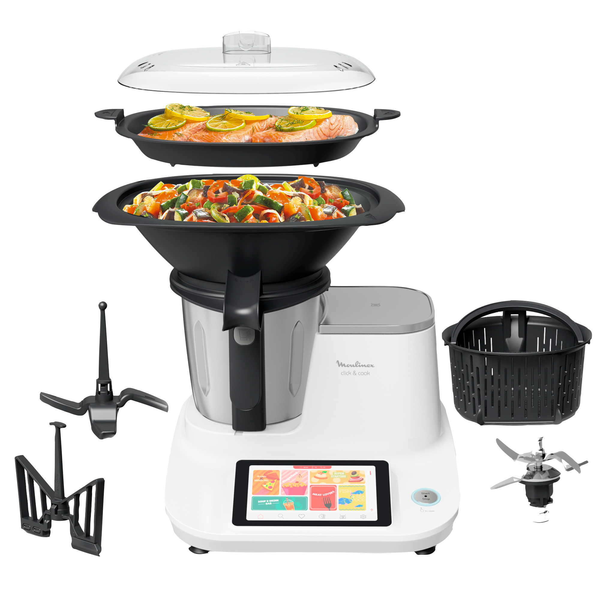 Lama Coltello Originale Moulinex Per Robot ClickChef Click Cook HF4521 HF4568 HF5061 - Foto 5