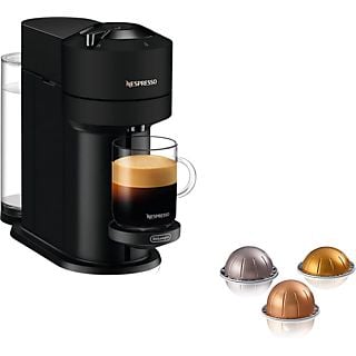 Cafetera de cápsulas - Nespresso® De'Longhi Vertuo Next ENV120.BM, 1500W, 1.1 l, Calentamiento 30s, Tecnología Centrifusión™, Bluetooth, Apagado auto