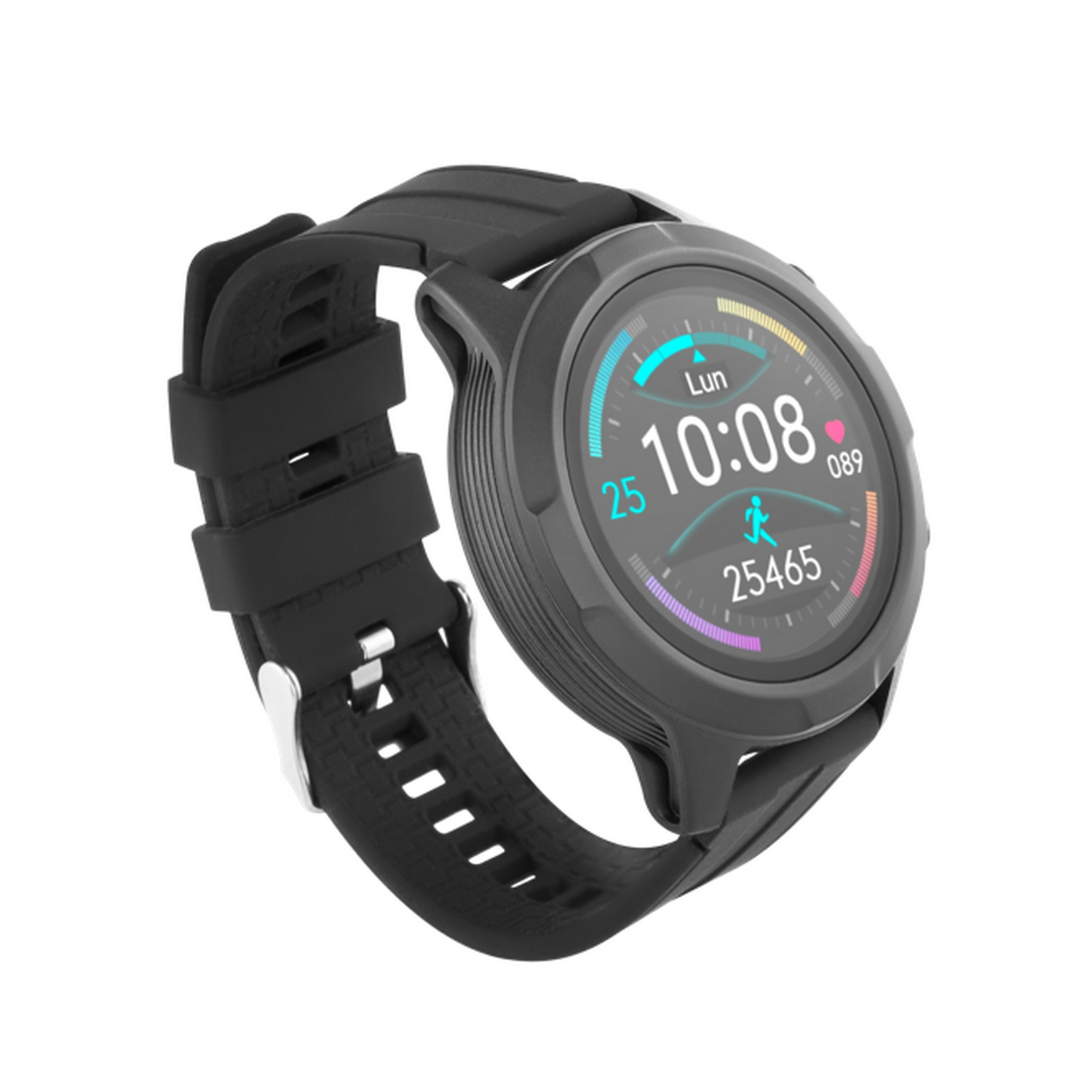 Smartwatch - Vieta Pro Merge, Pantalla 1.3 ", Autonomía 5-7 días, Bluetooth, GPS, IP68, Negro