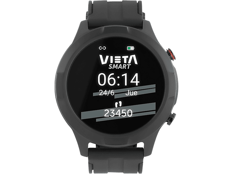 Smartwatch - Vieta Pro Merge, Pantalla 1.3 ", Autonomía 5-7 días, Bluetooth, GPS, IP68, Negro