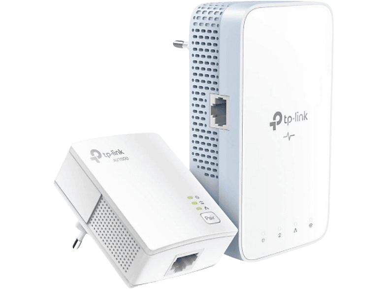 Adaptador PLC TP Link TL WPA7517 KIT 2 unidades Wi Fi 1000 Mbps Ethernet Gigabit Blanco