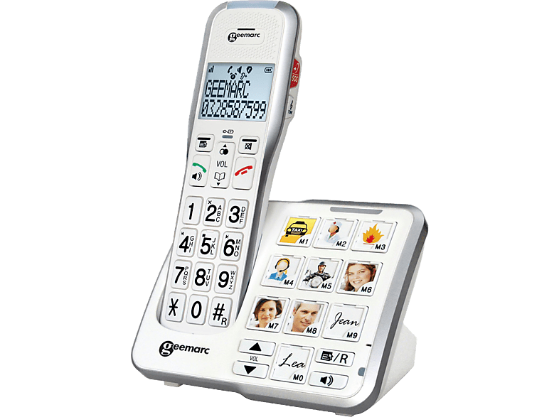 Geemarc Telefoon - Antwoordapparaat Amplidect 595 Big Button (dect595foto_wh_vde)