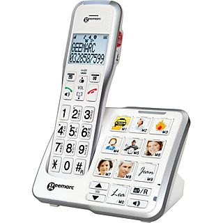 GEEMARC Téléphone - Répondeur Amplidect 595 - Big Button (DECT595FOTO_WH_VDE)