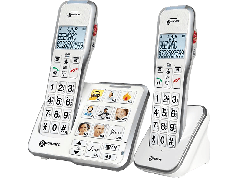 Geemarc Telefoon - Antwoordapparaat Amplidect 595 Big Button Duoset (dect595-2foto_wh_vde)