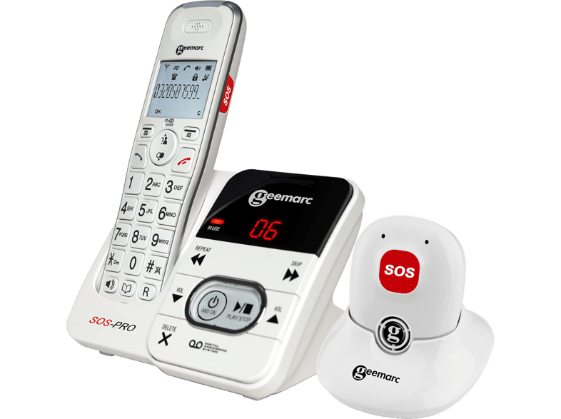 Geemarc Amplidect 295 SOS Pro Téléphone sans fil avec répondeur