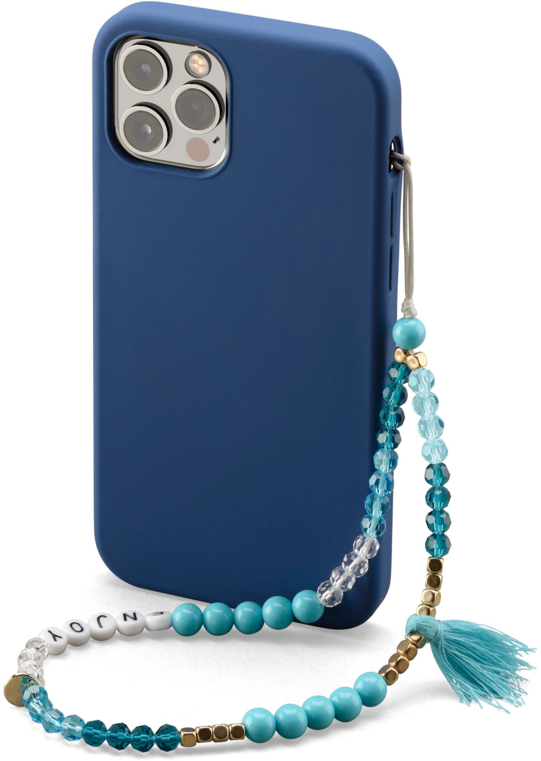 CELLULARLINE Dragonne Perles Universelle Bleu (PHONESTRAPCHIC)
