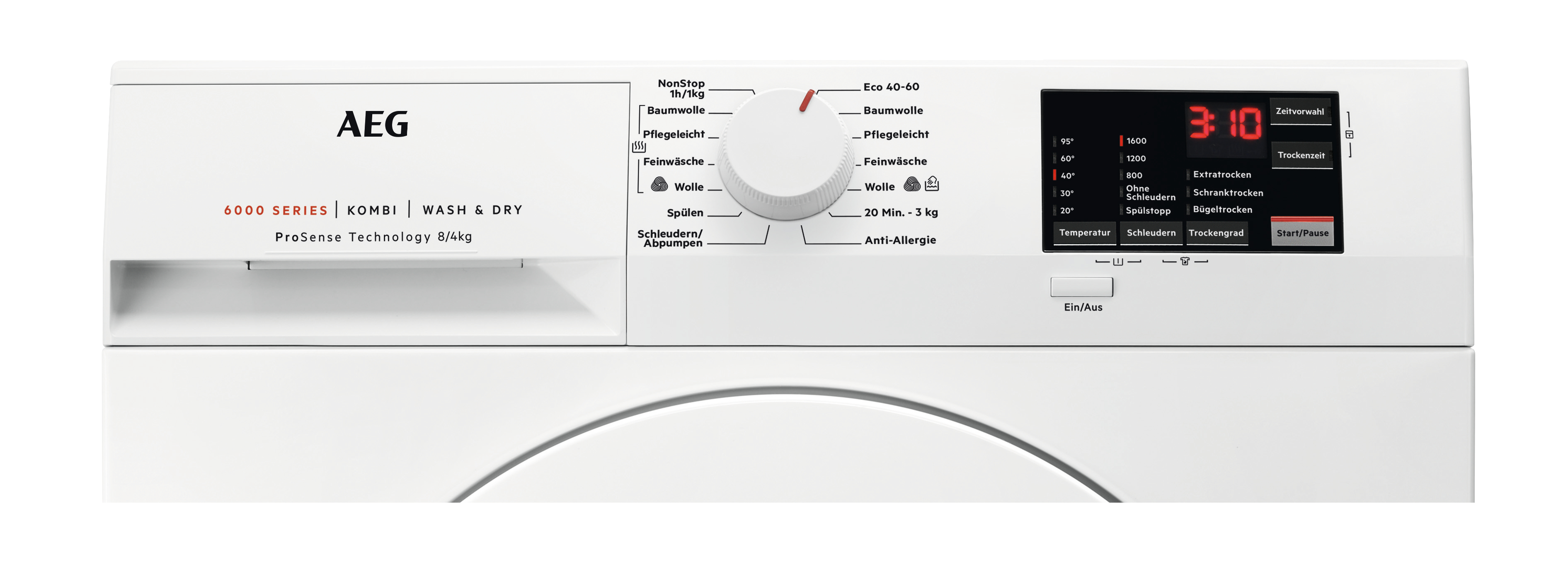 AEG L6WB48WT Waschtrockner (8 kg / 4 kg, 1551 U/Min.)