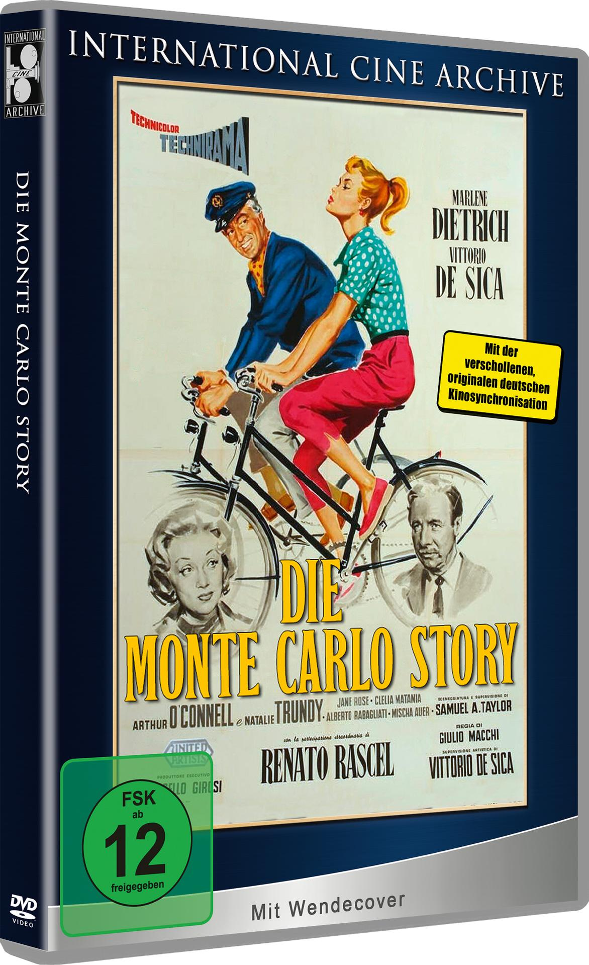 DVD-Cover des Films Die Monte Carlo Story mit Schauspielern und Filmtitel auf Deutsch.