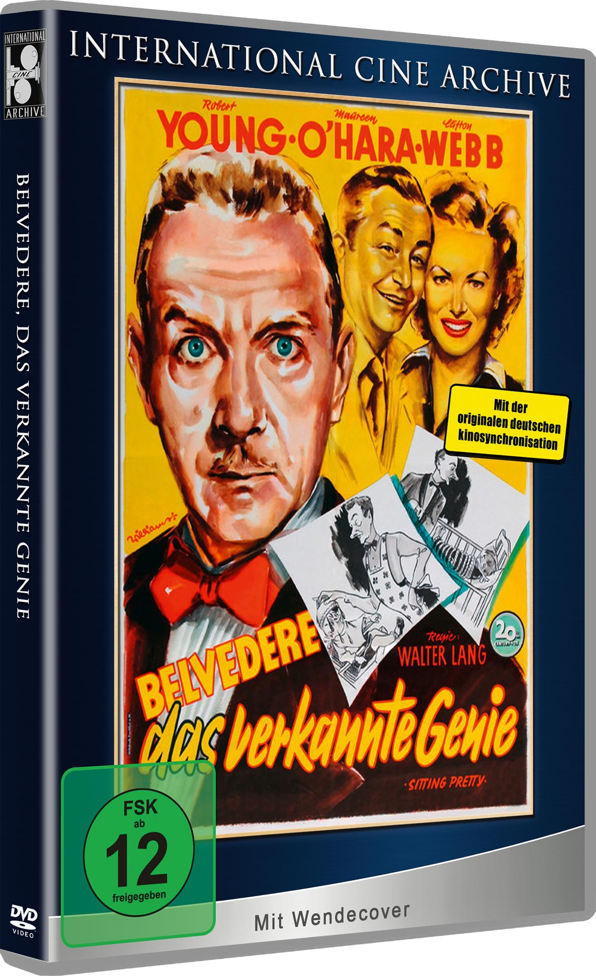 DVD-Cover für einen Film. Es hat Schauspielergesichter und Text im Retro-Stil.