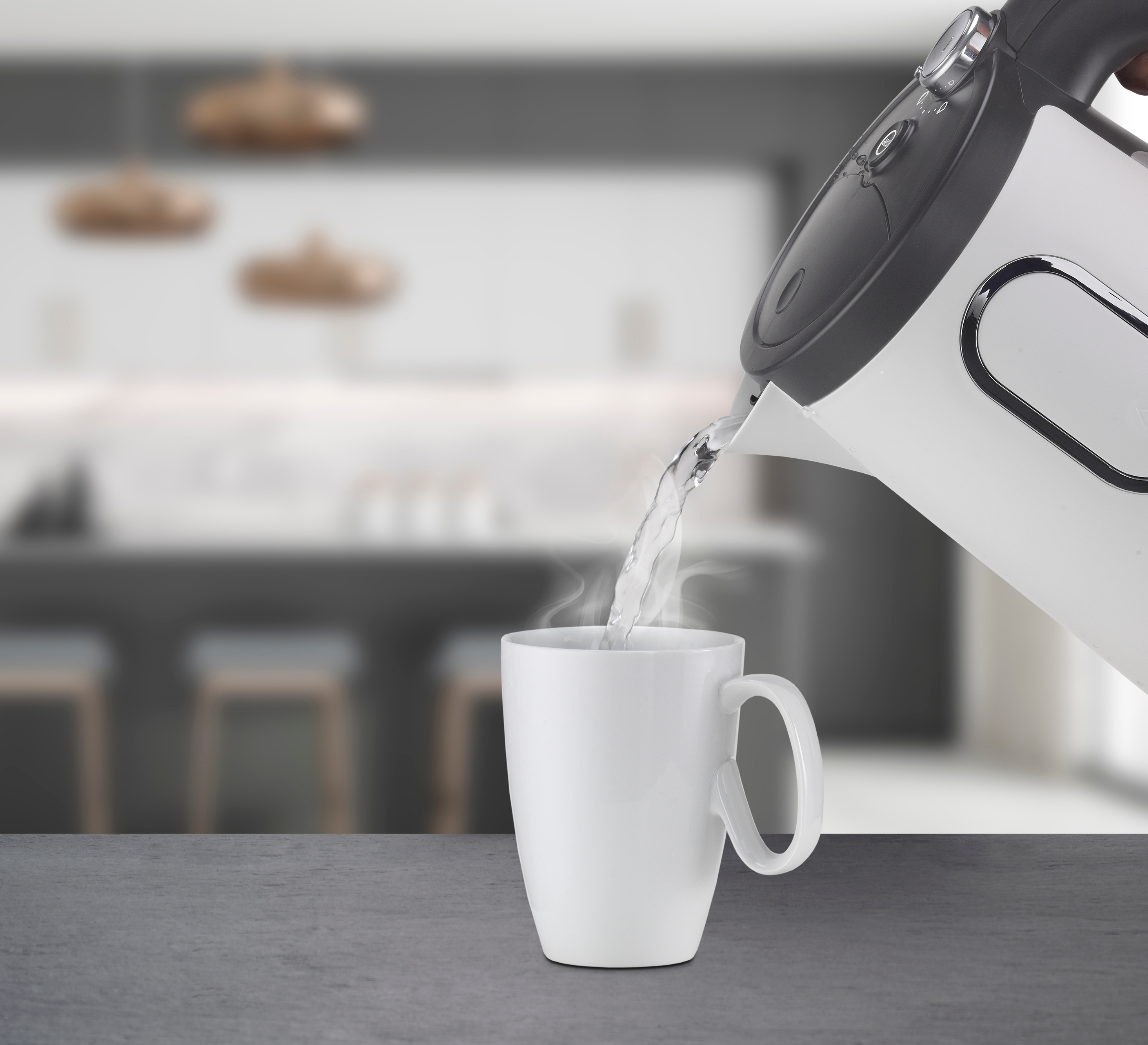 TRISA 2-in-1 Perfect Cup Wasserkocher (Weiss, 1.5 l, 2400 Watt)