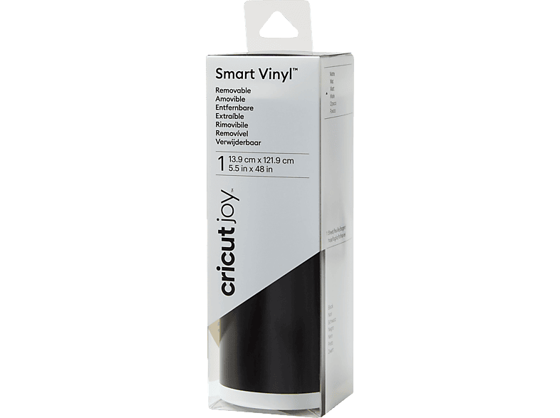 CRICUT Joy Smart Removable 14 x 122 cm Vinylfolie Black