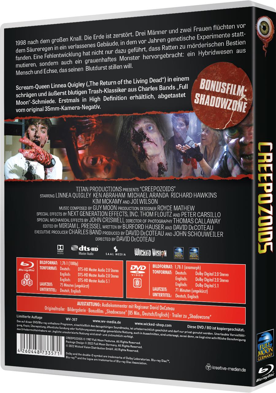 Creepozoids - Angriff DVD + Mutanten der Blu-ray