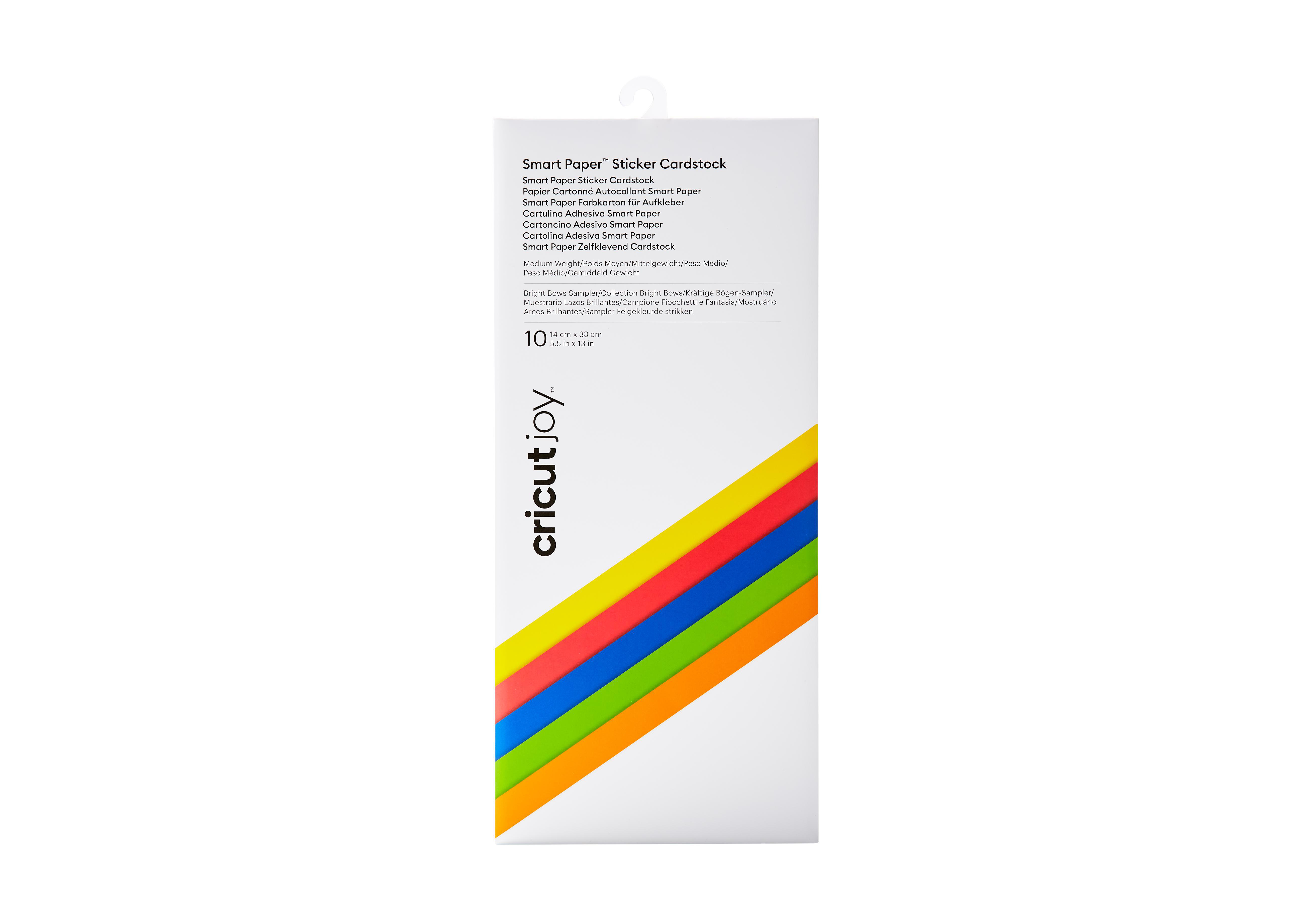 Joy CRICUT Sampler Sticker Smart Cardstock Brightbow