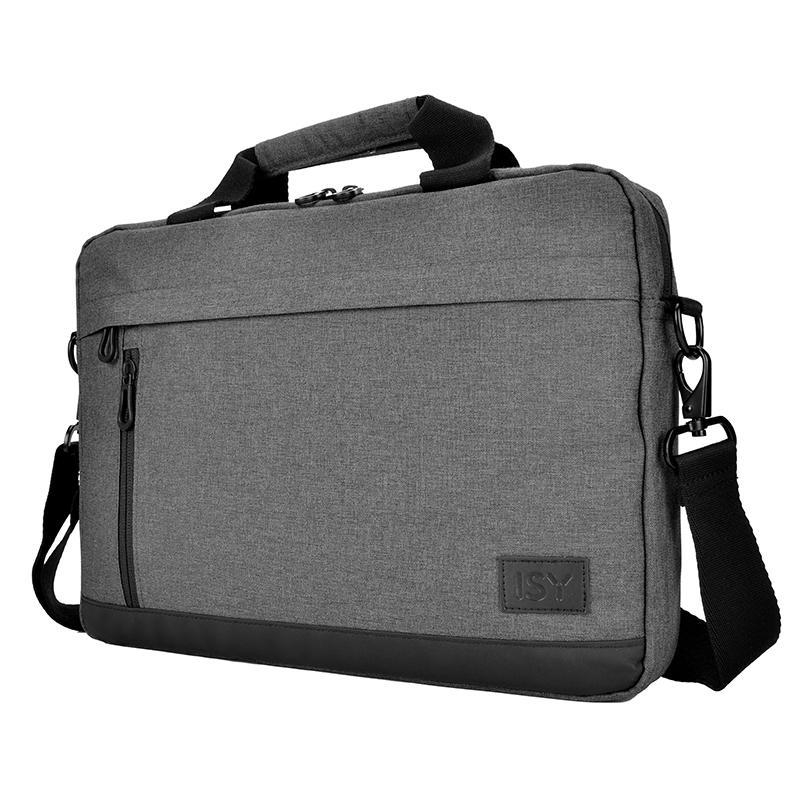 Baumwolle/Polyester, Zoll Notebooktasche ISY 15.6 Universal Grau für INB-2156-GY, Umhängetasche