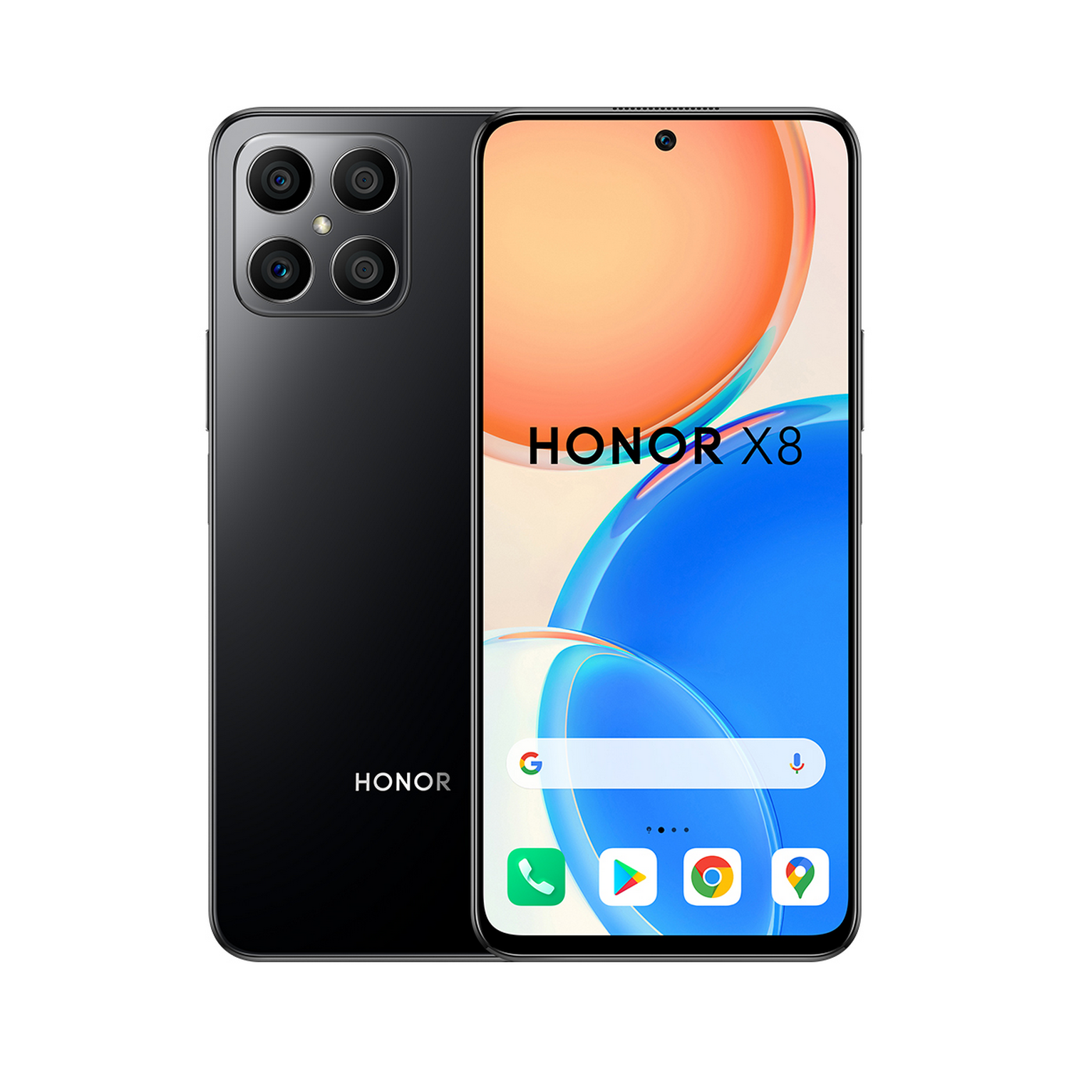 Móvil - Honor X8 4G, Negro, 128 GB, 6 GB RAM, 6.7 " FHD, Qualcomm Snapdragon 680, 4000 mAh, Android + Band 6 B