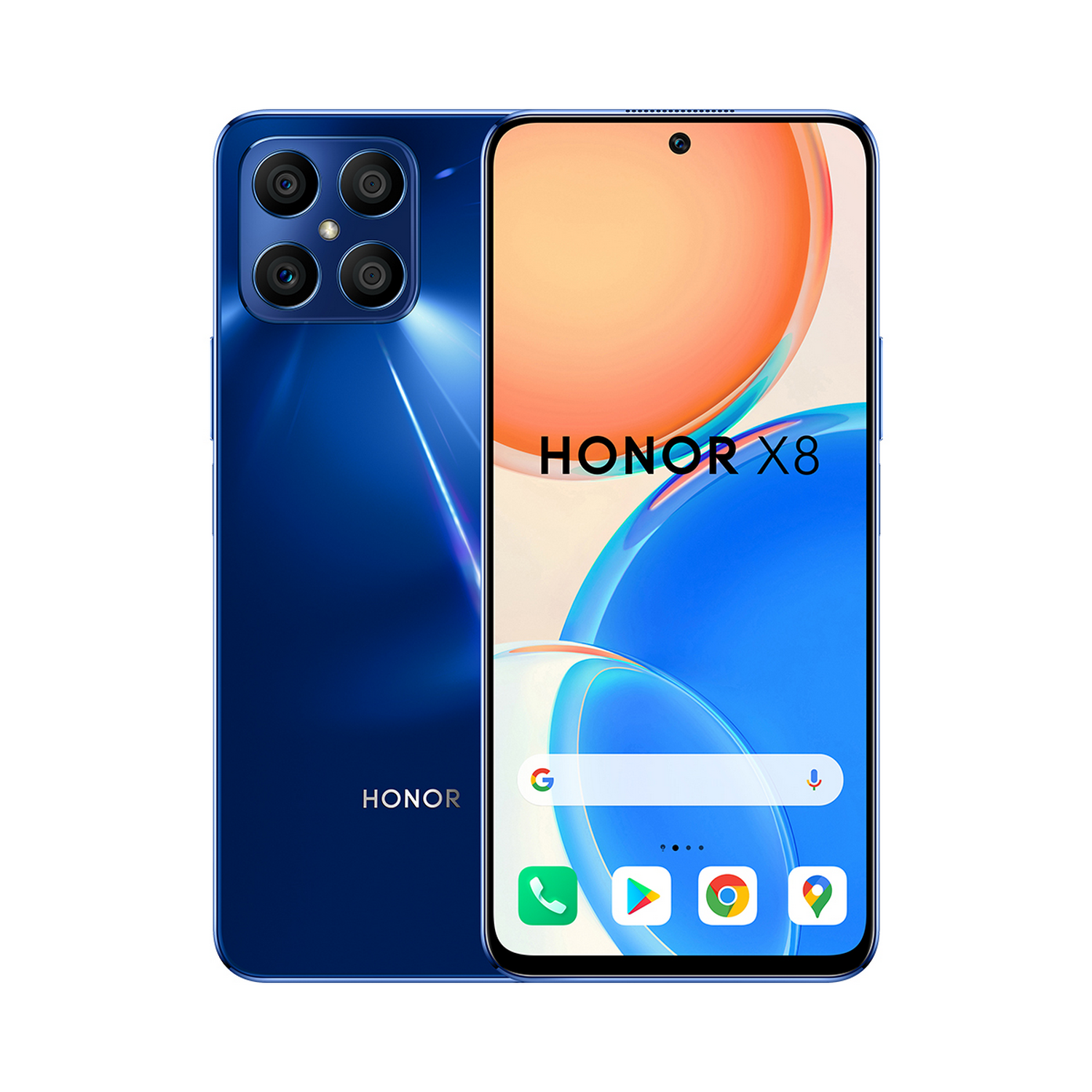 Móvil - Honor X8 4G, Azul, 128 GB, 6 GB RAM, 6.7 " FHD, Qualcomm Snapdragon 680, 4000 mAh, Android + Band 6 B