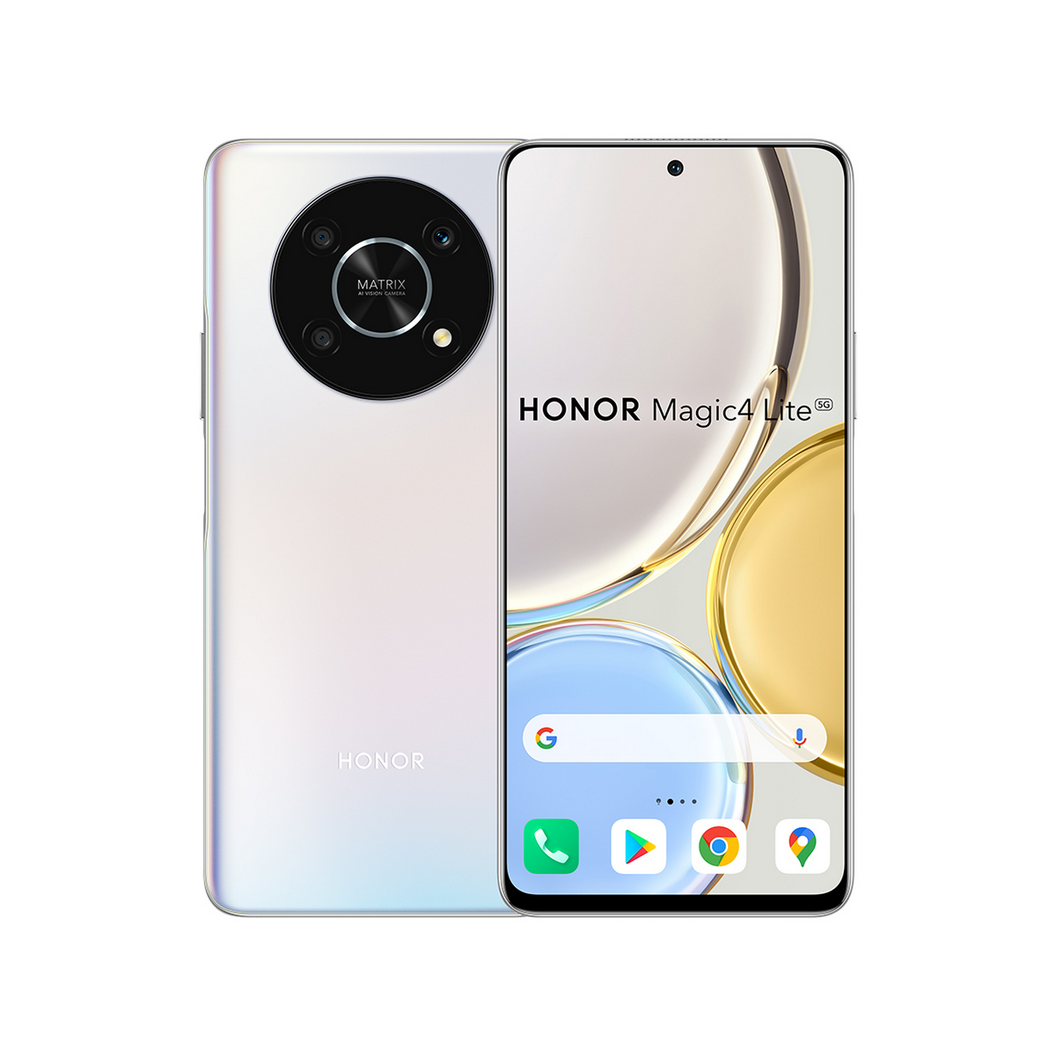 Honor Magic 4 Lite, Plata, 128 GB, 8 GB, 6.81 " Full HD, Qualcomm Snapdragon 695, 4800 mAh, Android + Band 6 B