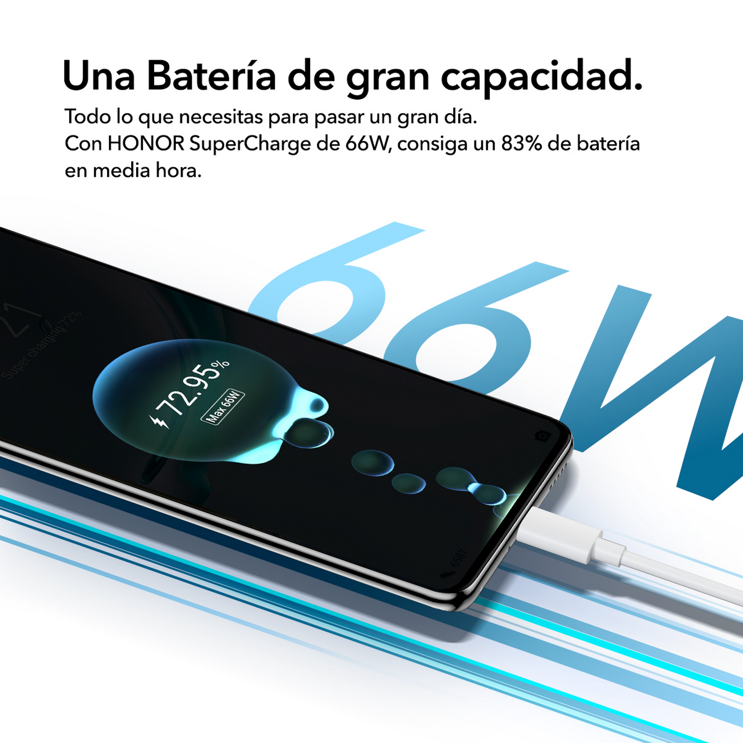 Honor Magic 4 Lite, Plata, 128 GB, 8 GB, 6.81 " Full HD, Qualcomm Snapdragon 695, 4800 mAh, Android + Band 6 B