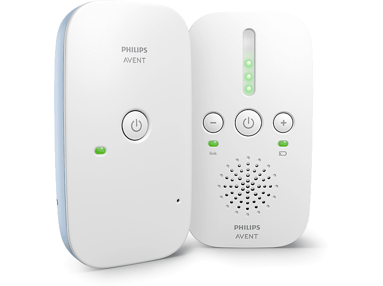 Vigilabebés - Philips Avent SCD503/26, Audio Monitor, Autonomía 24 h, Alcance 330 m, Luz nocturna