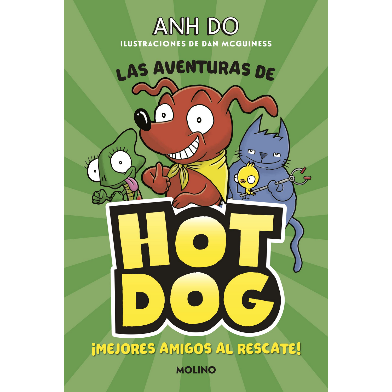 ¡las Aventuras De hotdog 1 mejores amigos al rescate tapa dura anh