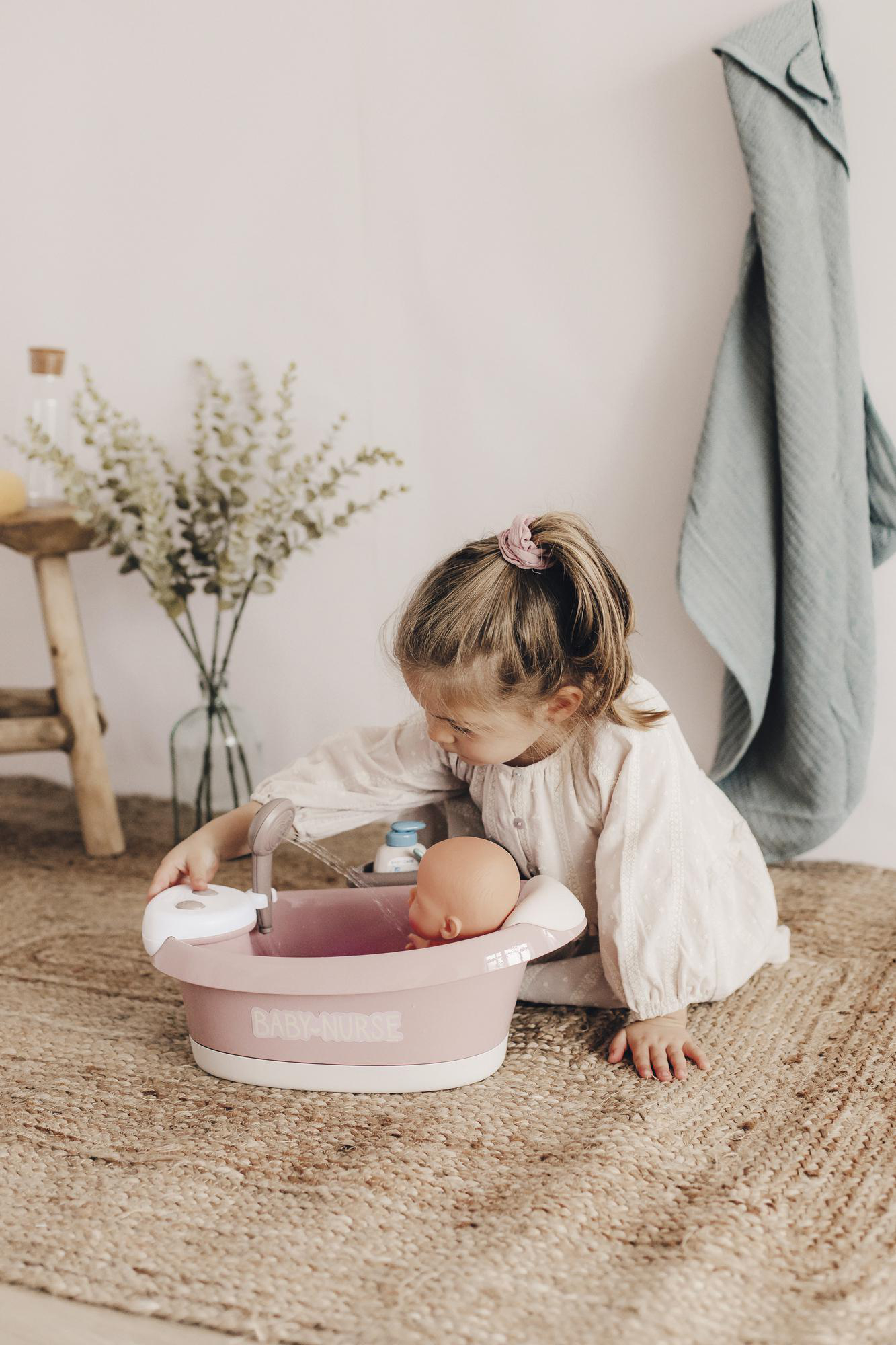 SMOBY Baby Nurse elektronische Puppen-Badewanne Puppenspielset, Rosa (120)