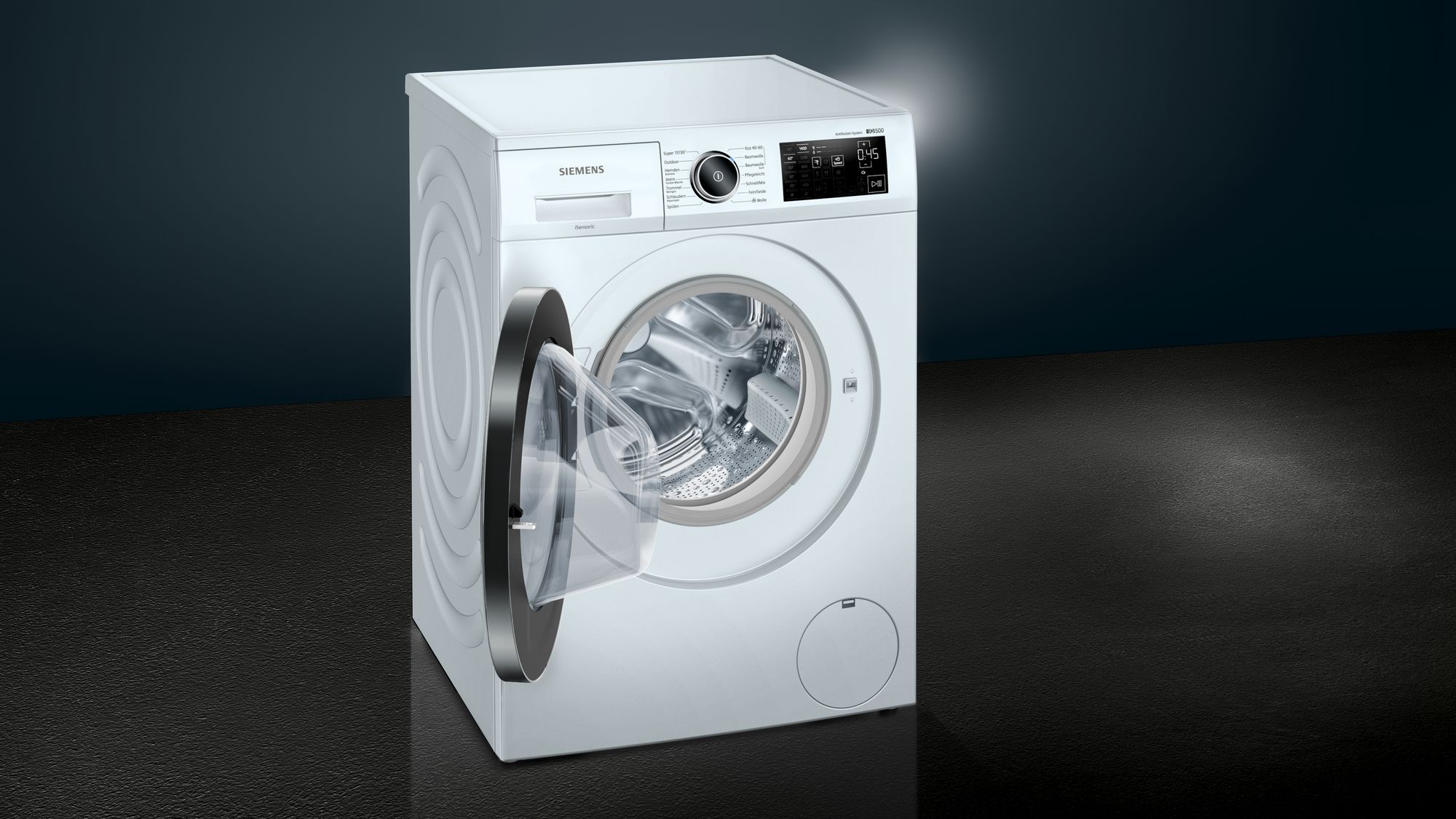 SIEMENS WM14URFCB iQ500 Waschmaschine kg, 1400 (9 U/Min., C)