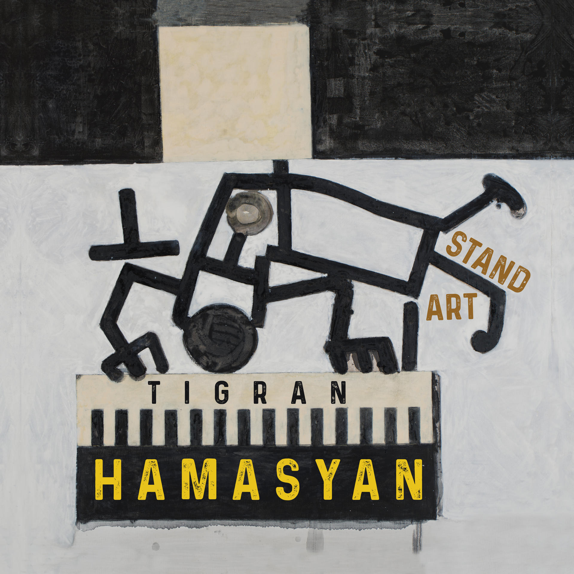 Absztrakt művészetet és szöveget ábrázoló albumborító: „Tigran Hamasyan”.