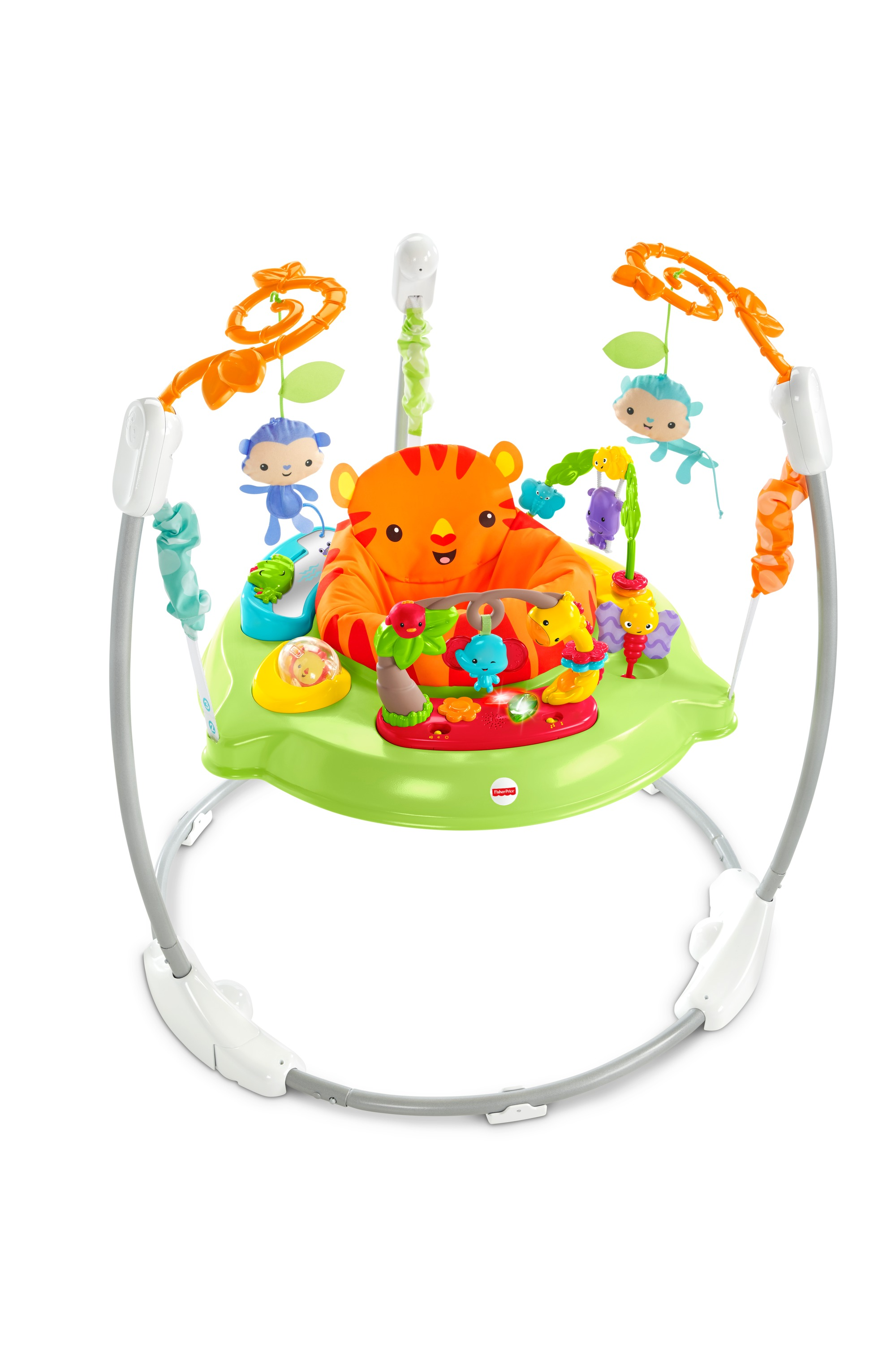 FISHER PRICE Spielspaß Rainforest Jumperoo, Tür-Hopser, Baby-Hopser Baby Hopser Mehrfarbig