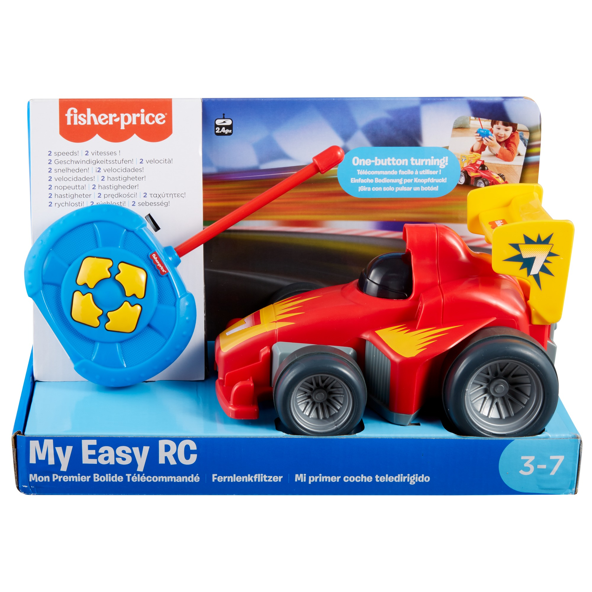 FISHER PRICE Fernlenkflitzer, ferngesteuertes Auto Kinder, Spielzeug-Auto R/C Spielzeugauto Mehrfarbig