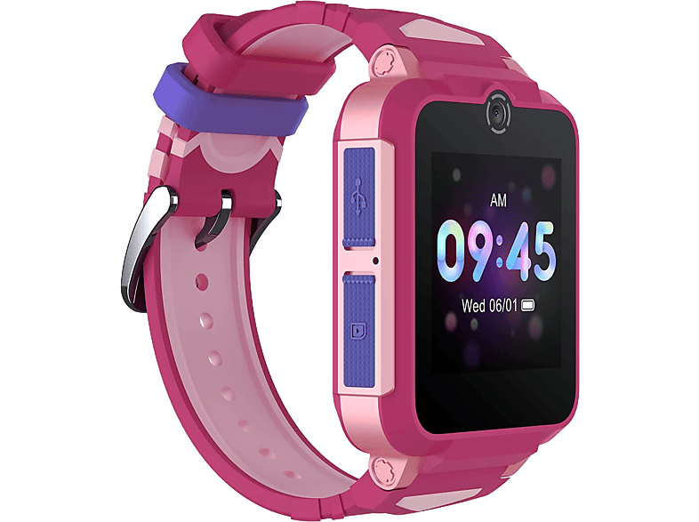 TCL Movetime Family Watch 2 - Smartwatch für Kinder (135-200 mm, TPU, Sakura Pink)