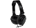 MARWUS vezetékes fejhallgató mikrofonnal, 3,5mm jack, összecsukható kivitel, fekete (GH128)