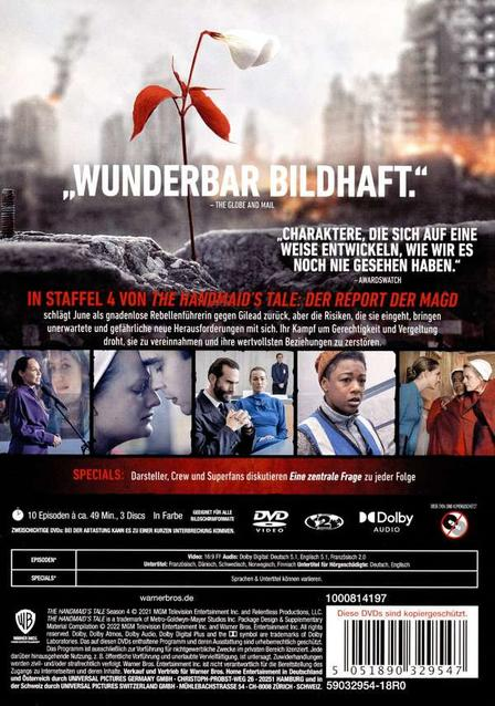 Rückseite einer DVD-Box. Enthält Schauspieler, Serientitel und Informationen. Text in deutscher Sprache.
