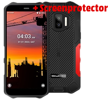 SYCO Smartphone robuste + Screenprotector (RS-403 PACK)