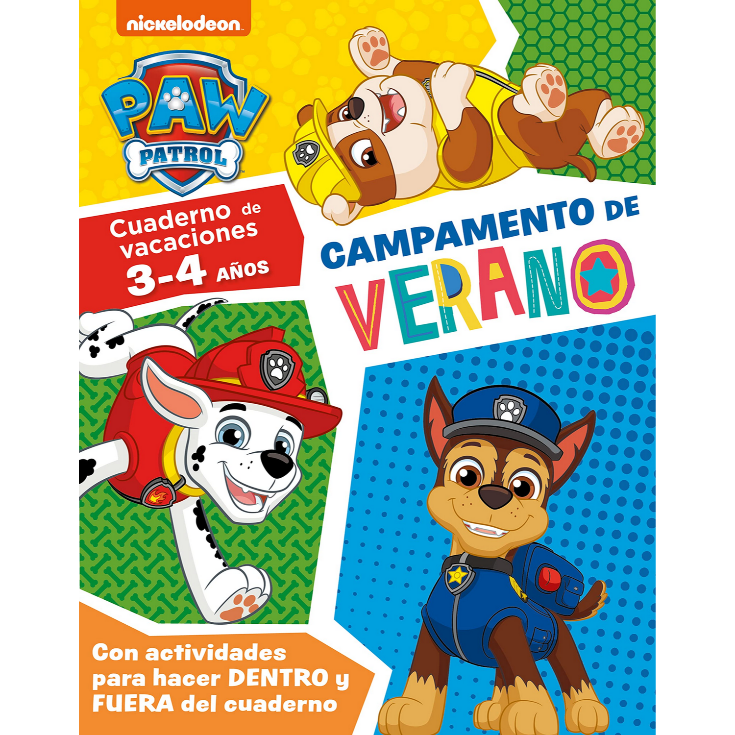 Campamento De Verano con la patrulla canina cuaderno vacaciones 34 años tapa blanda