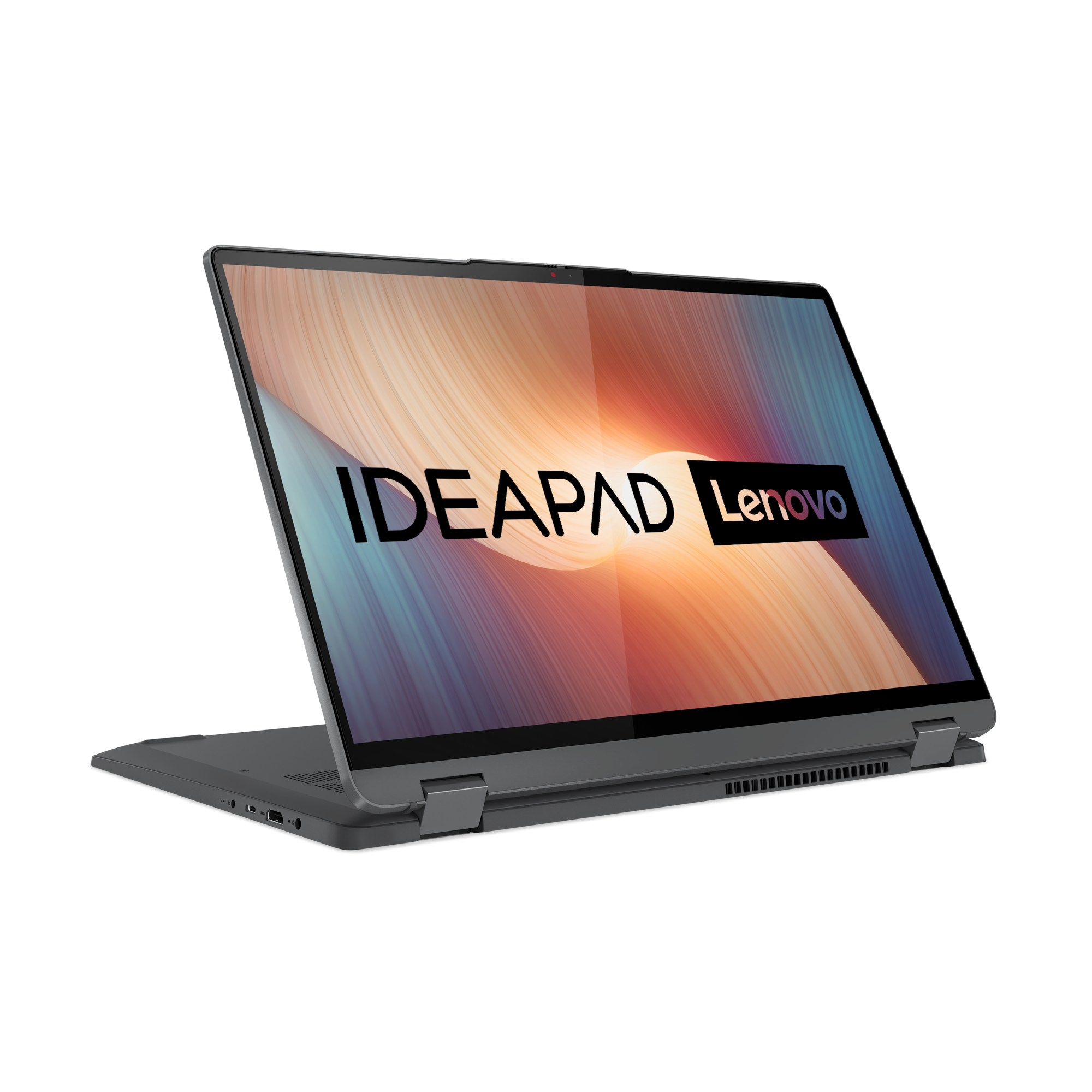 LENOVO IdeaPad mit 5, GB AMD Prozessor, Ryzen™ Grafikeinheit, SSD, 5 Radeon RAM, Flex Display, AMD Zoll 512 Convertible 16 Grey 16 GB Storm