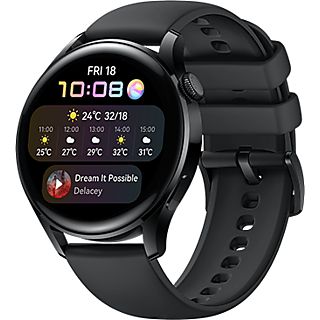 REACONDICIONADO B: Smartwatch - Huawei Watch 3 Active Black, eSIM, 14 días, Ritmo cardíaco, Temperatura piel, Sumergible, Negro