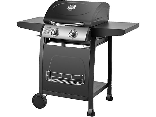 OHMEX BBQ-2220 - Barbecue à gaz (Noir/Argent)