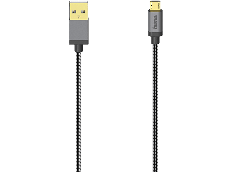 HAMA Micro USB adatátviteli kábel, 480 Mbps sebesség, 0,75 méter, fekete (200500)